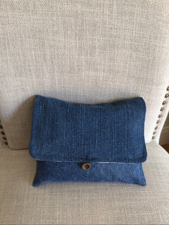 handcrafted Handbags - Handcrafted Denim Crossbody Bag